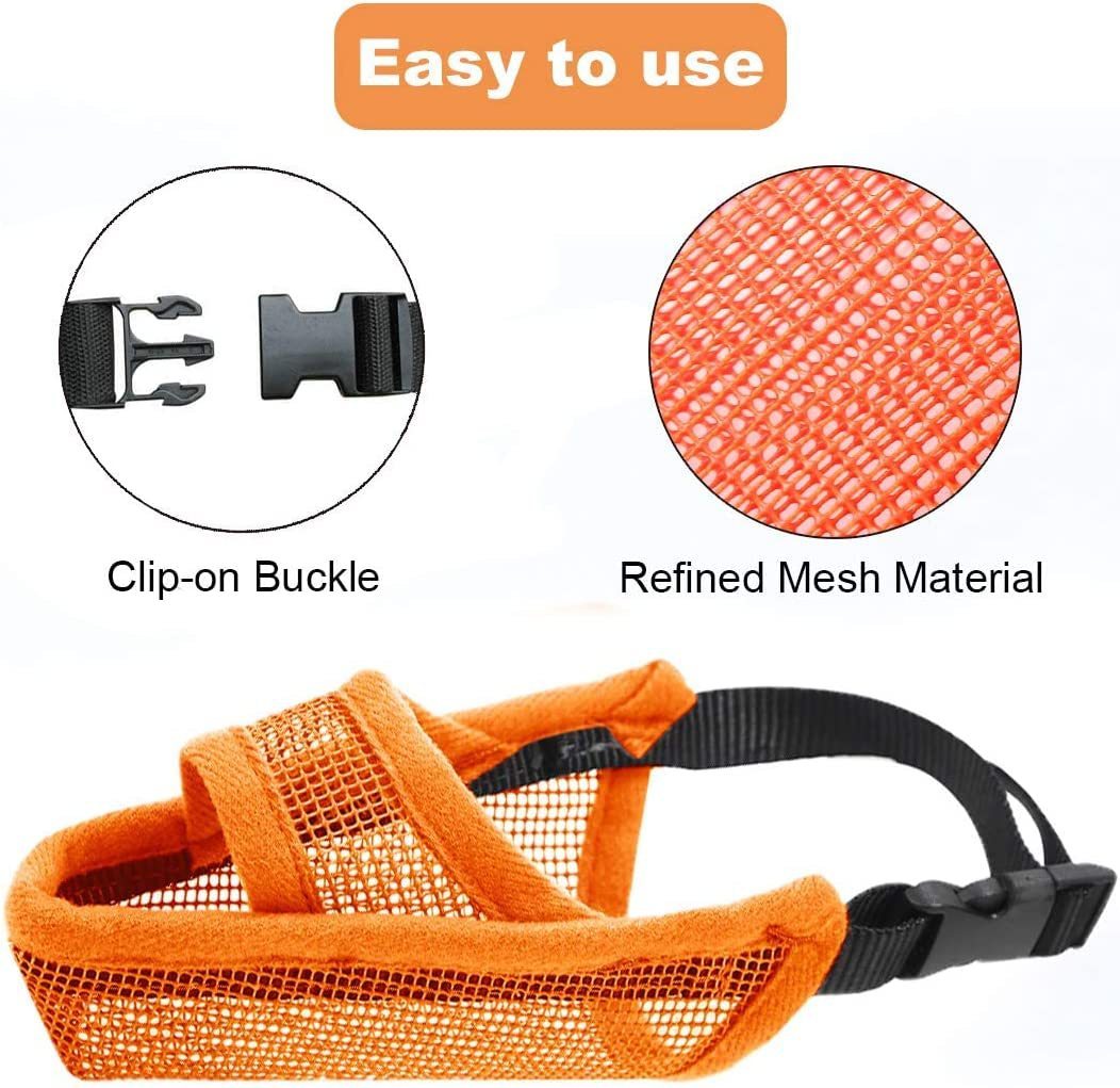 Breathable Mesh Muzzle For Dogs Anti-bite Anti-barking Anti-eating Anti-barking For Large Medium And Small Dogs