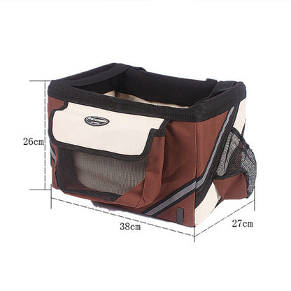 Portable Dog Bicycle Carrier Seat for Small Dogs