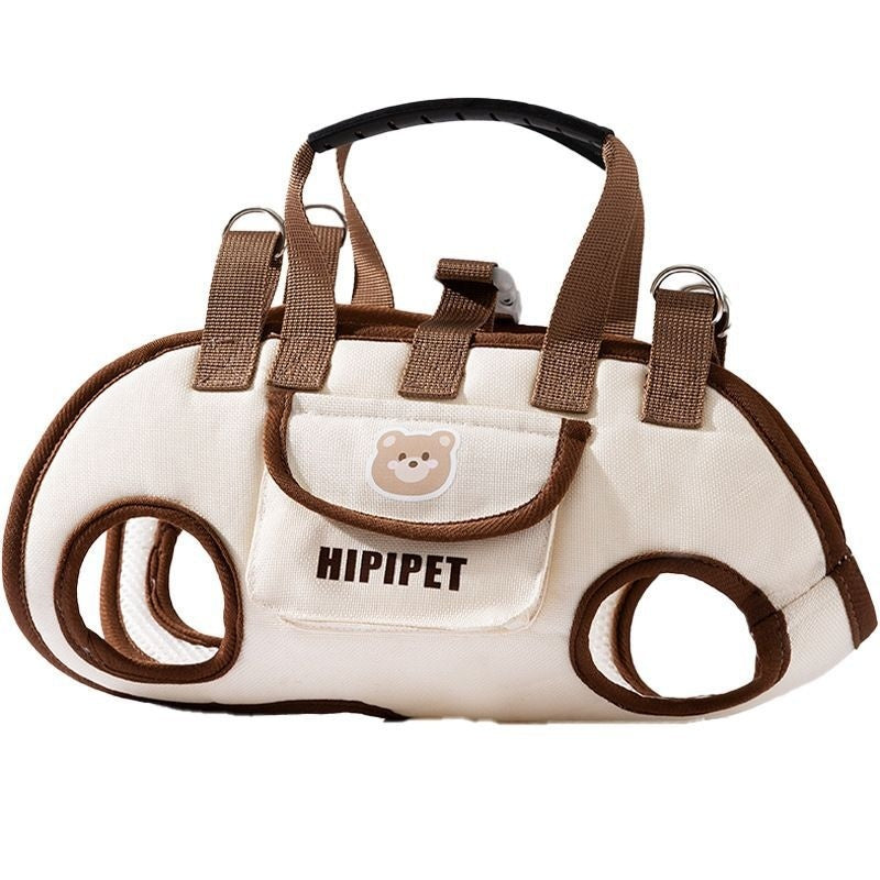 Hipipet Leather Crossbody Pet Carrier – Stylish & Portable Dog and Cat Bag