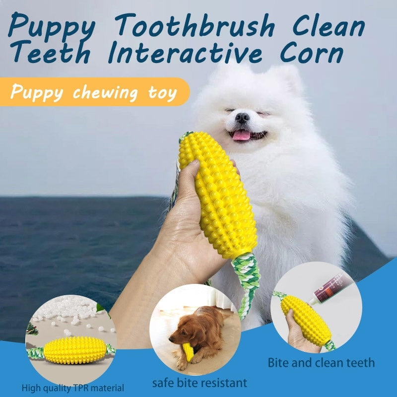 Dog Chew Toy with Toothbrush Design