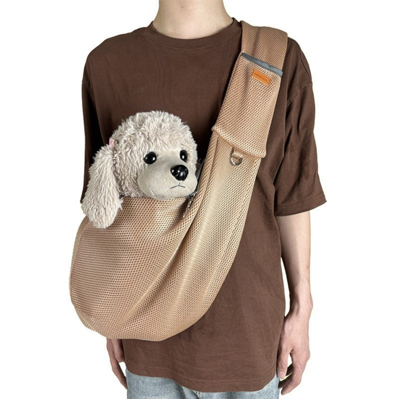 Portable Breathable Pet Outing Cross-body Bag