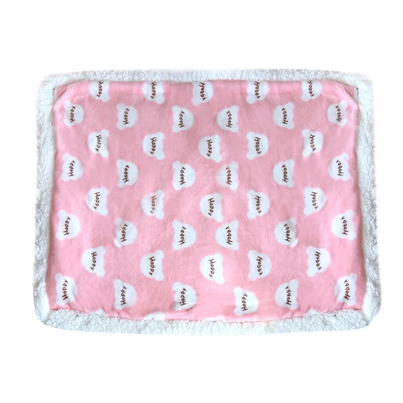 Soft Lamb Fleece Pet Blanket Warm Flannel Cushion