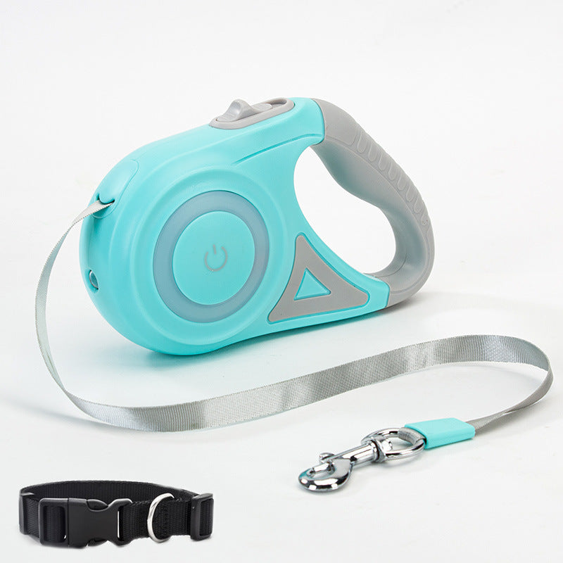 Retractable Dog Leash with Collar – Automatic Traction Rope