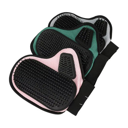 Cat & Dog Hair Removal Glove – Silicone Grooming & Bath Brush