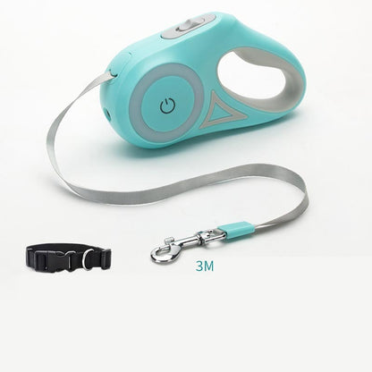 Retractable Dog Leash with Collar – Automatic Traction Rope