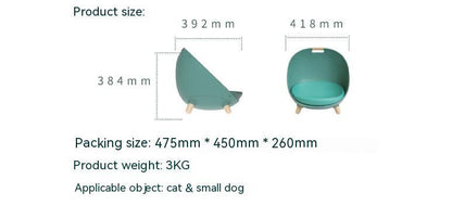 Four Seasons Pet Bed for Cats and Small Dogs
