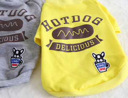 Soft Cotton Dog T Shirt Lightweight Pet Clothes for All Seasons