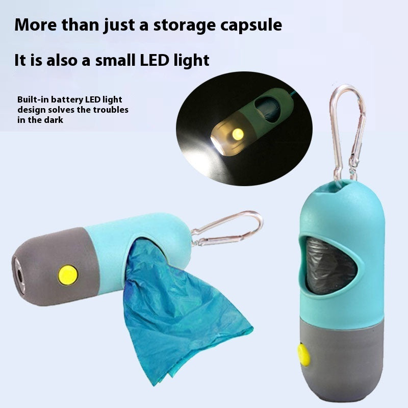 LED Light Pet Waste Bag Dispenser