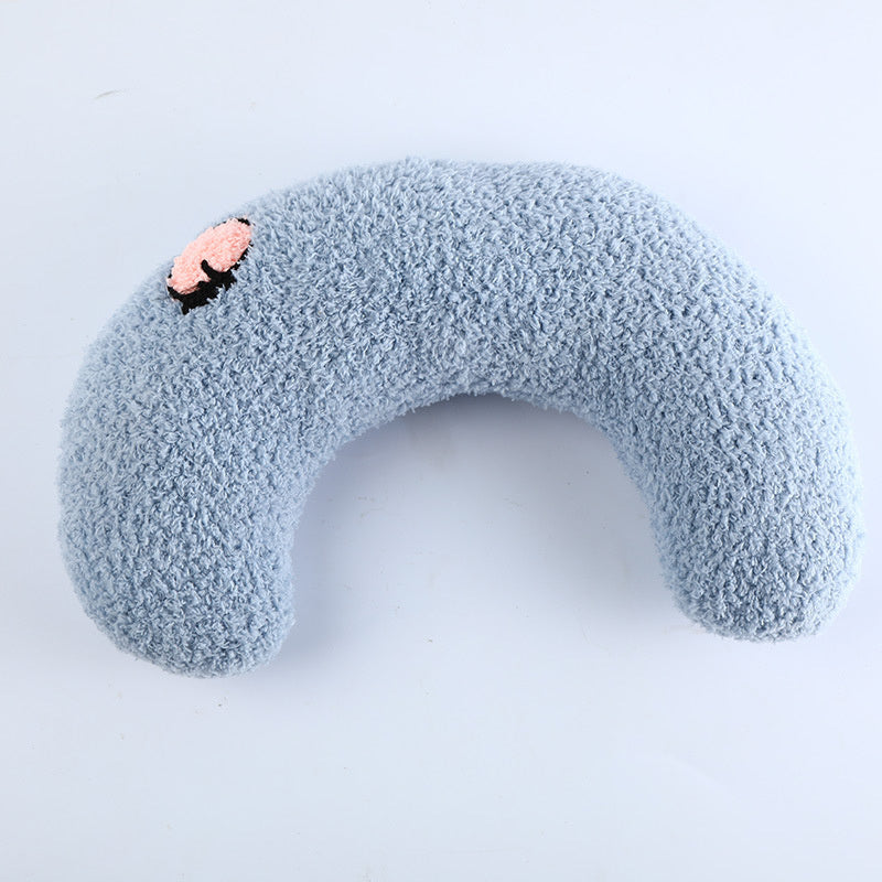 Soft U-Shaped Pet Pillow for Cats & Small Dogs