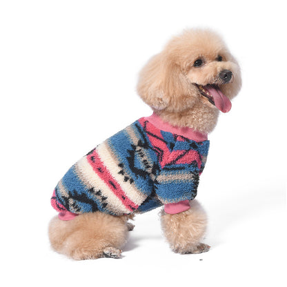 Pet Warm Fluffy Jacket Poodle