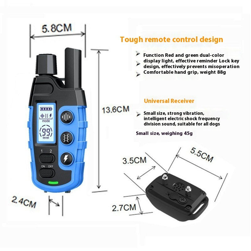 Big And Small Dogs Electric Shock Collar Remote Control Training Bark Stopper