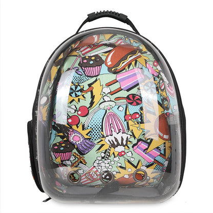 Large Space Pet Backpack Cat Dog Travel Carrier Bag