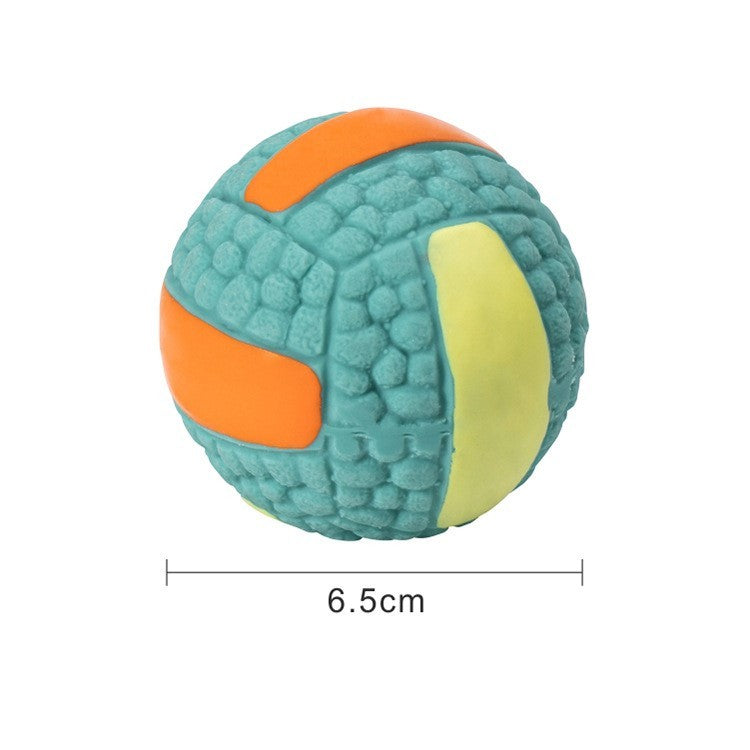 Rugby Tennis Dog Bite Sounding Ball Pet Toy