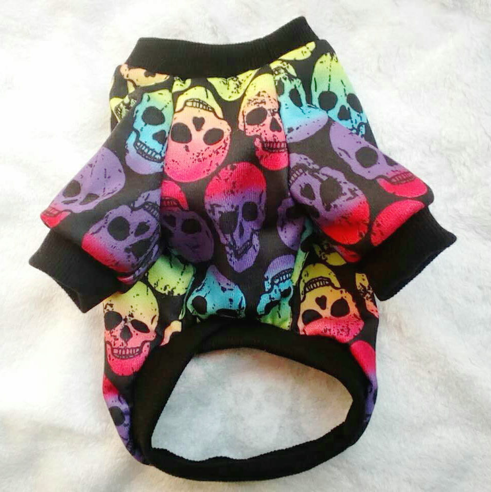 Pet Clothes Skull Halloween Supplies