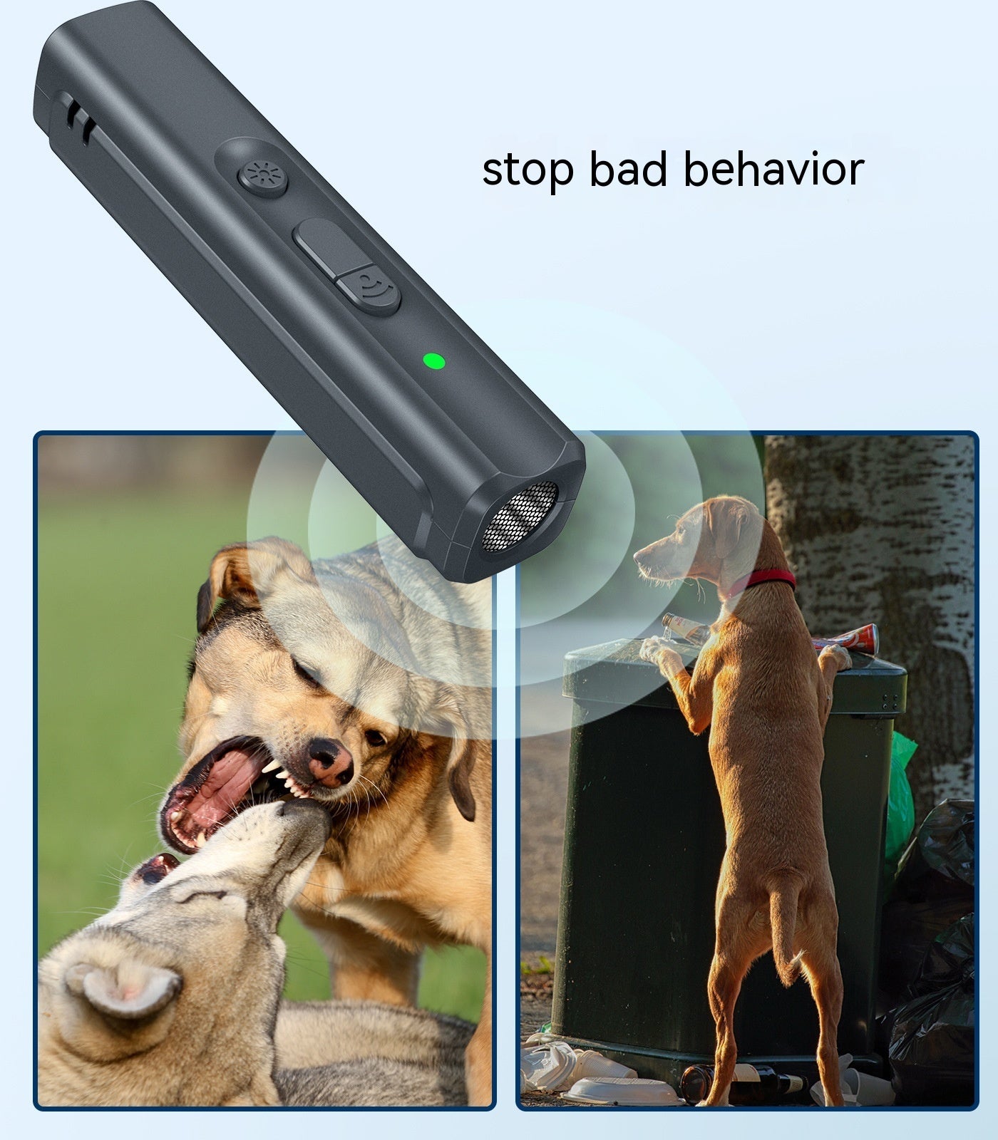 Portable Ultrasonic Dog Dispeller Handheld