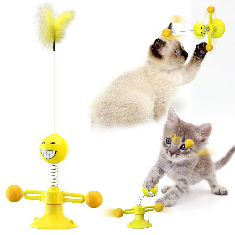 Cat Turntable Cat Windmill Toy Glowing Toy