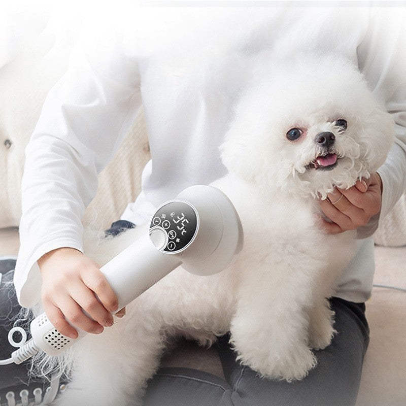 Smart Pet Hair Dryer & Comb - Silent Grooming Tool