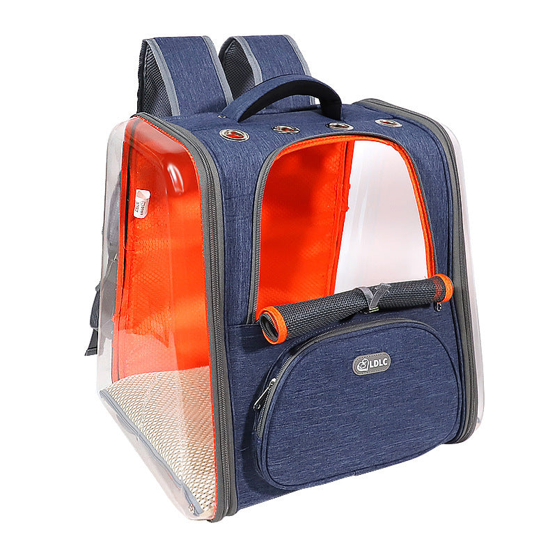 Transparent Pet Backpack with Ventilation for Travel