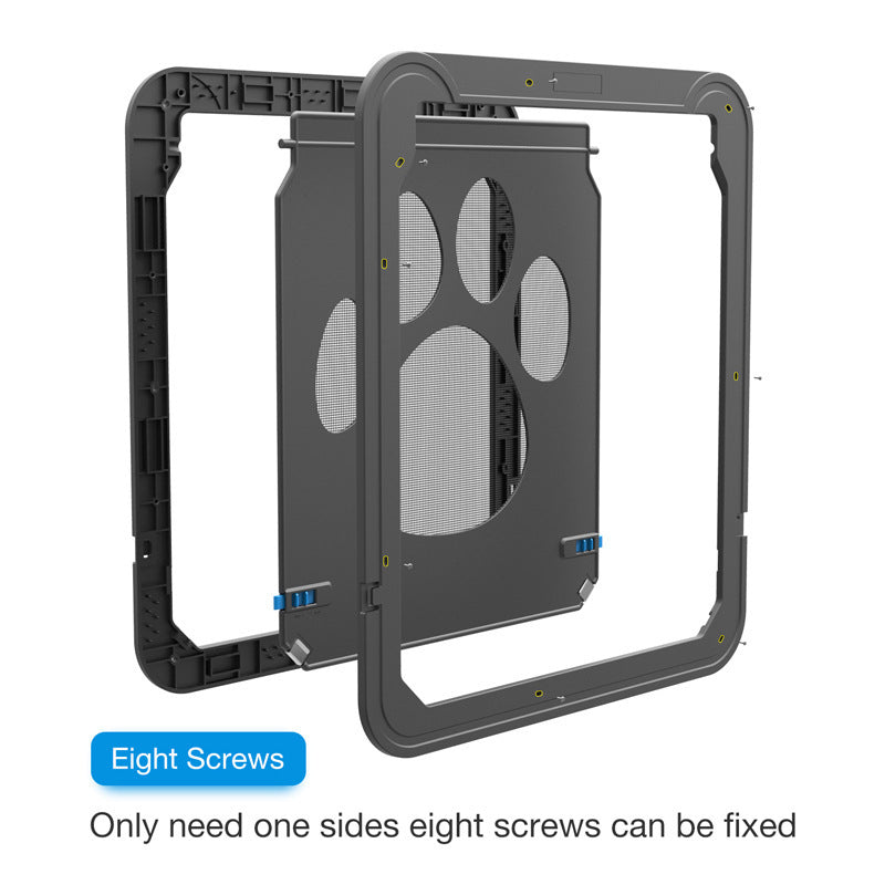 Paw Print Anti-bite Screen Door For Medium And Large Dogs