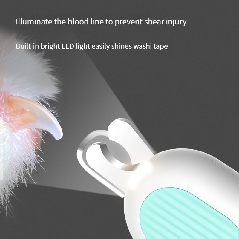 LED Pet Nail Clippers with Safety Guard