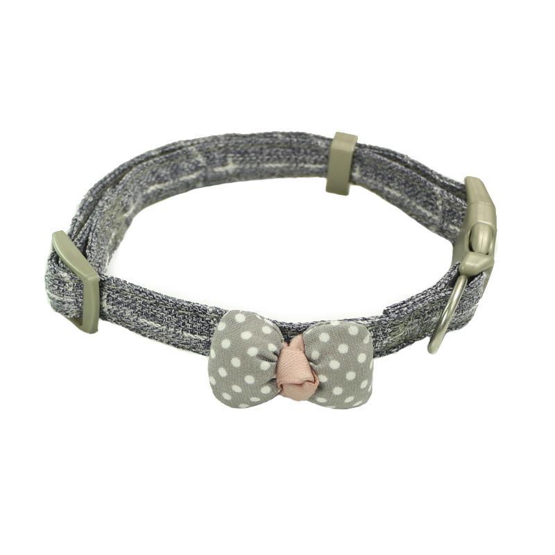 Gentleman Cotton Cored Polka Dot Bow Cat Collar