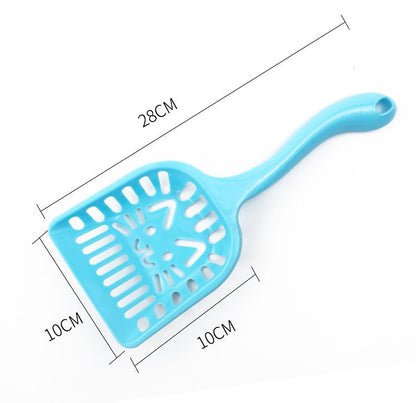 Durable Plastic Cat Litter Scoop with Cute Cat Face