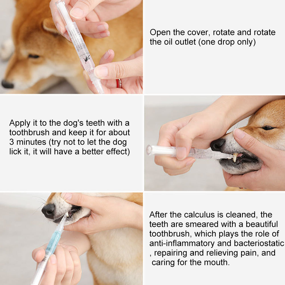 Pet Teeth Cleaning An Repair Kit 2 Pen Set