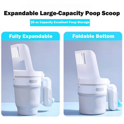 2-in-1 Cat Litter Scoop with Refill Bags