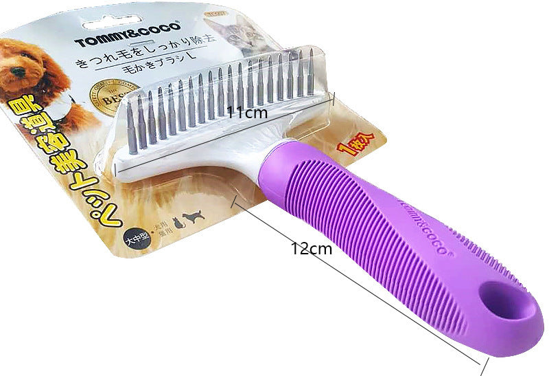 Thick needle stainless steel hair removal comb