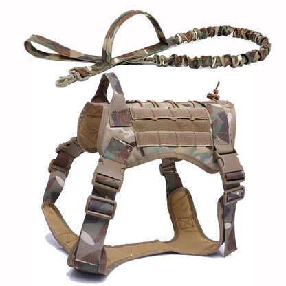 Tactical Dog Harness Adjustable Training Vest for Outdoor Use