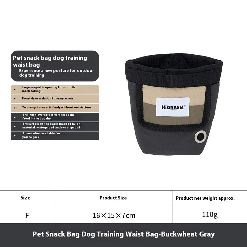 Portable Pet Snack Bag For Outdoor Storage