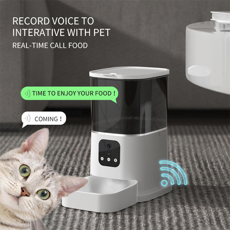 Smart Pet Feeder with App Control – 6L Capacity & Timer Feeding