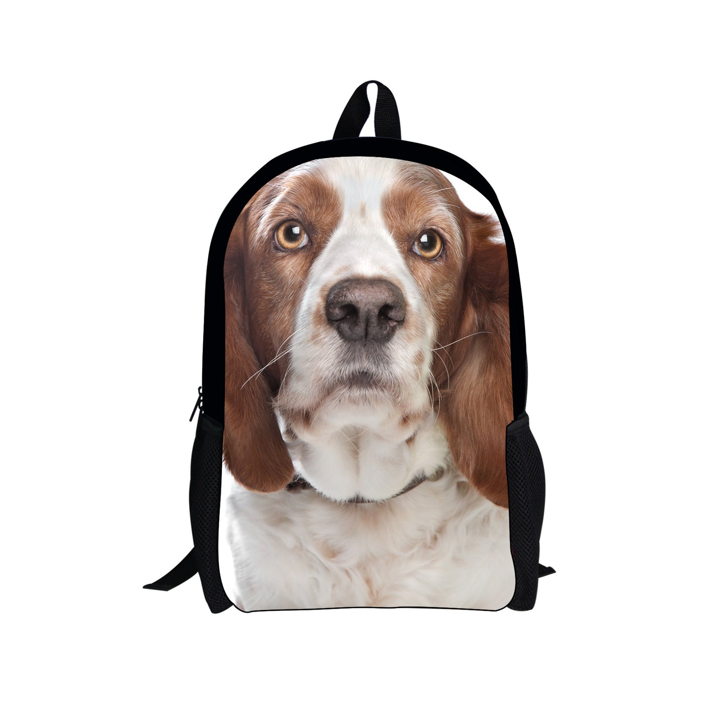 Cute printed dog waterproof backpack for elementary school students