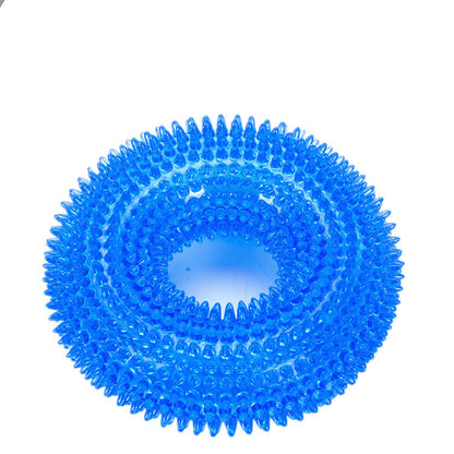 Pet Toy Bite-Resistant Sounding Spike Ring Ball – Durable and Fun for Pets