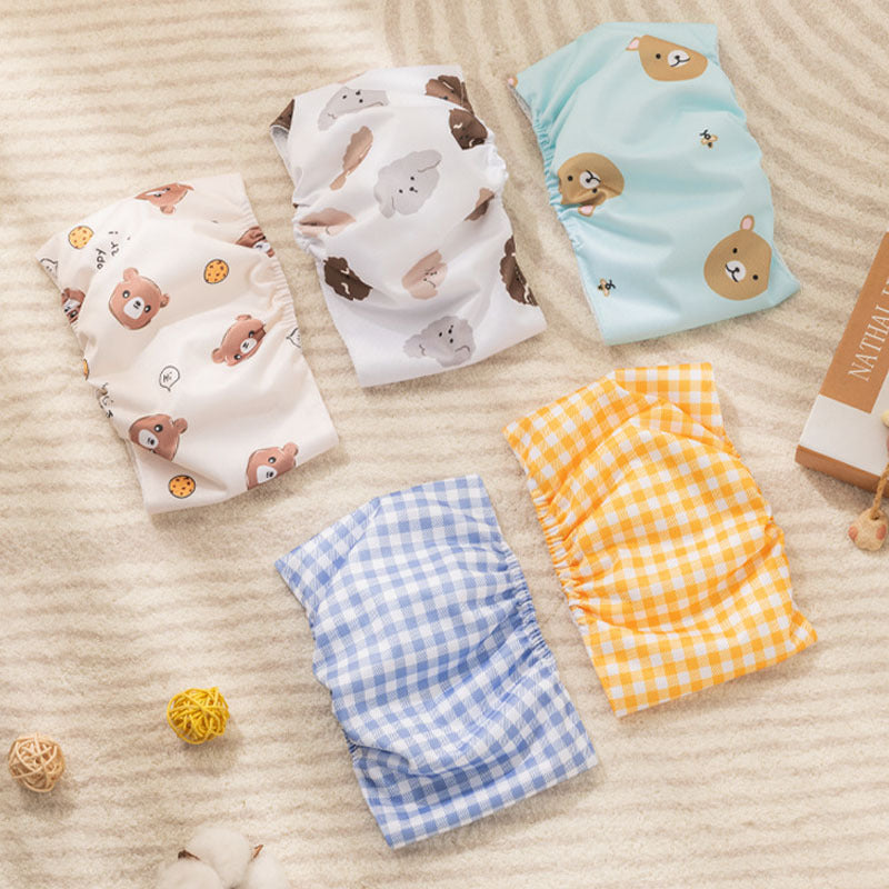 Cute Cartoon Bone Paw Print Pet Male Dog Diaper Reusable Nappy Belly Band Wrap For Puppy Leak Proof Sanitary Panties