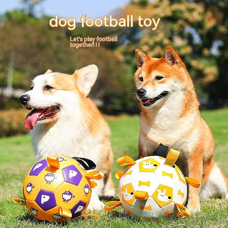 Furry Trio Interactive Dog Football Toy