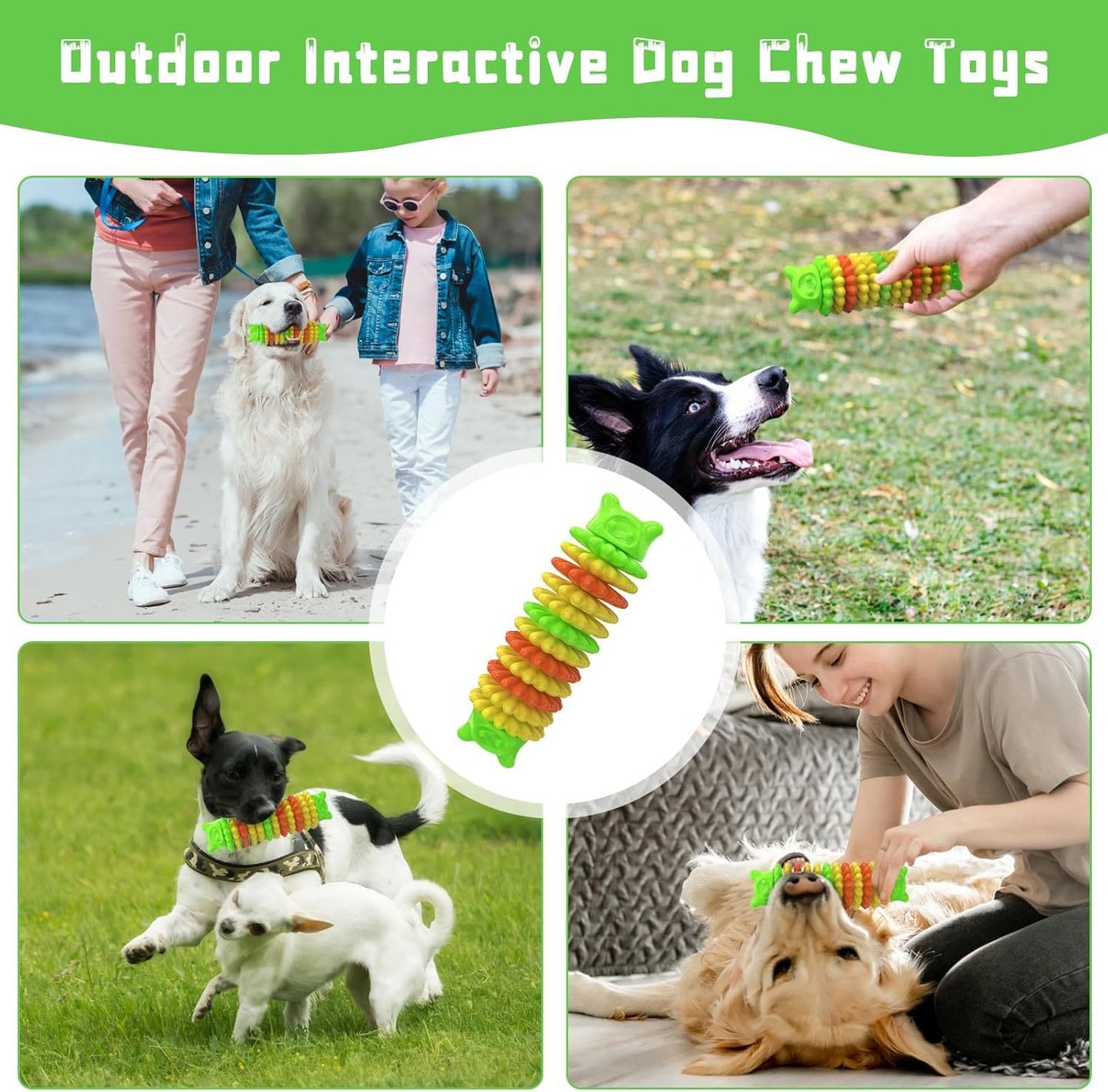 Dog Chew Toys For Aggressive Chewers Durable Dog Toys For Large Medium Small Breed Dogs Rubber Indestructible Dog Teething Toys Tough Interactive Outdoor Dog Toys For Entertainment