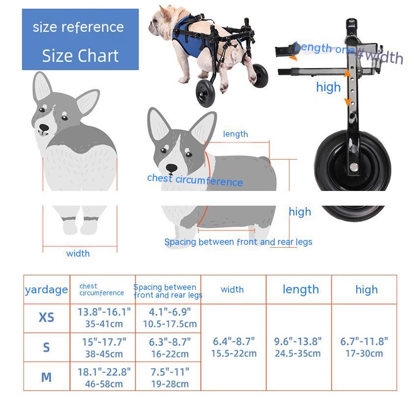 Pet Disabled Dog Wheelchair Scooter