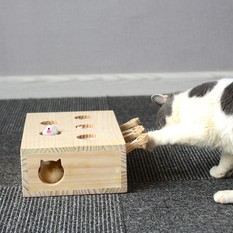 Pet playing gopher cat toy