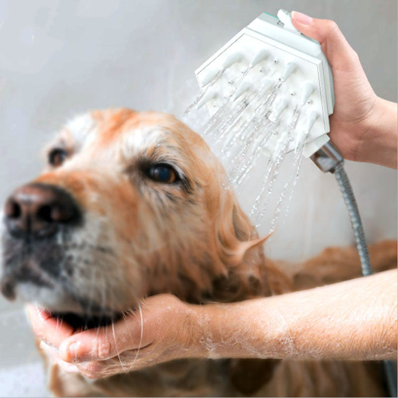 Pet Shower Brush Nozzle for Bath and Massage