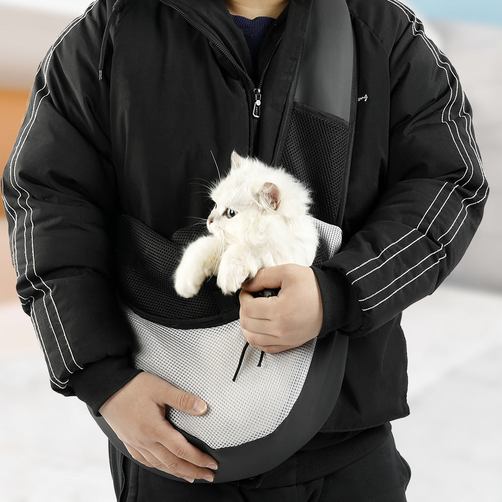 Pet cat and dog shoulder bag