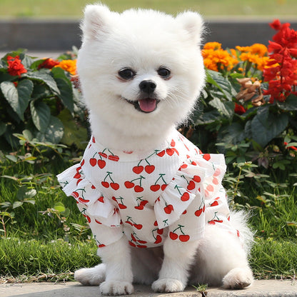 Pet Dog Print Bottoming Shirt Coat