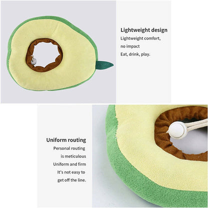 Adjustable Pet Neck Cone Recovery Pet Cat Recovery Collar Cat Soft Lemon Neck Cone Adjustable Pet E Collar After Surgery, Wound Healing Protective Cat Elizabethan Collar For Kitten & Puppy
