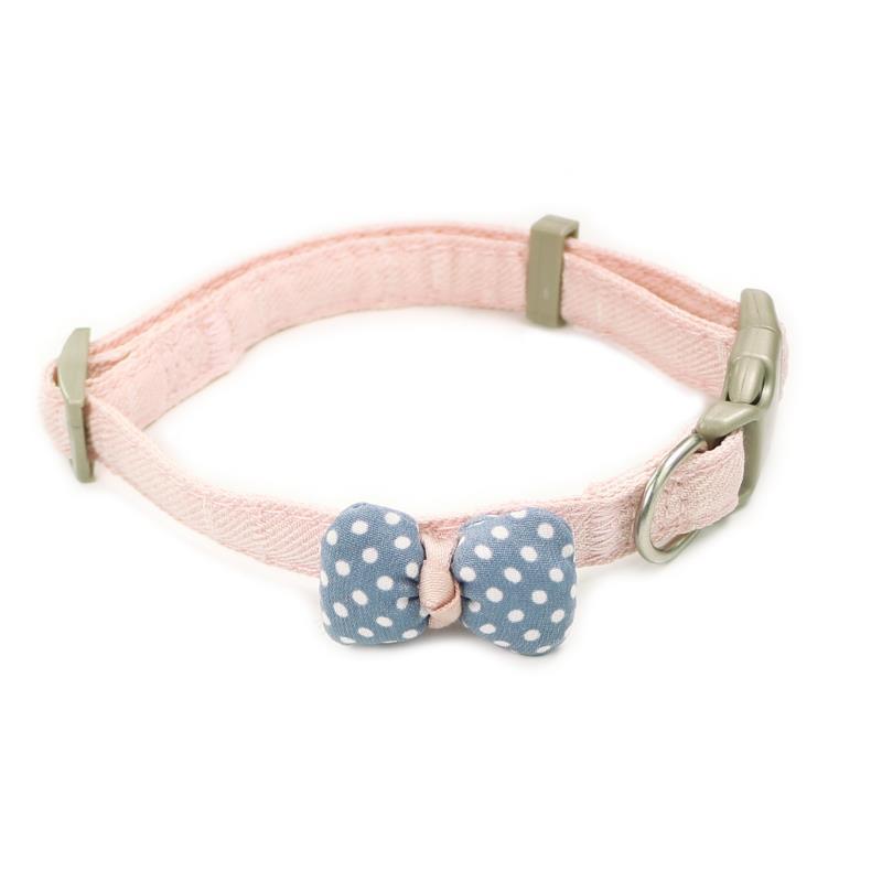 Gentleman Cotton Cored Polka Dot Bow Cat Collar