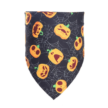 Halloween Themed Pet Bandana Triangle Scarf