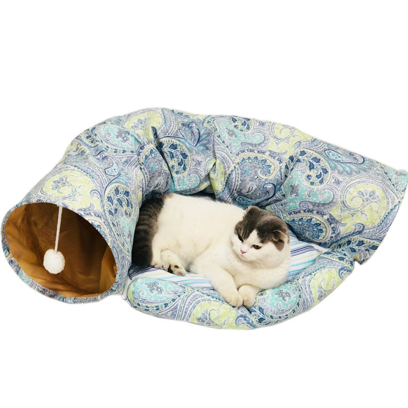 Foldable cat tunnel