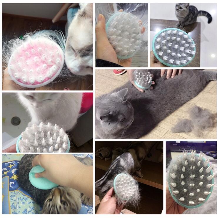 Massage Bath Brush for Pet Grooming and Cleaning