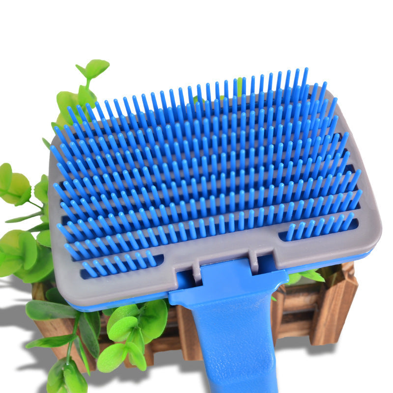 Automatic Pet Hair Removal Brush Self Cleaning Grooming Comb