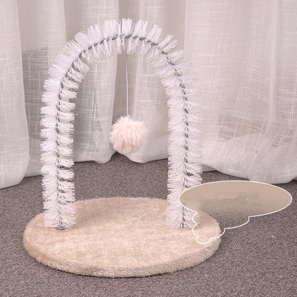 Plush Cat Grooming Brush for Itchy Relief