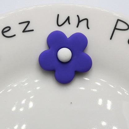 Fashion Personality Frosted Resin Five-petal Flower